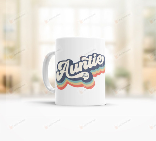 Auntie Est 2022 Mug, Promoted From Bestie To Auntie Est 2022 Mug, BFF Mug, Aunt Mug, Friendship Mug, Bff Friend Gift, Friendship Coffee Mug, Bestie Mug Gift For Your Best Friend Mug