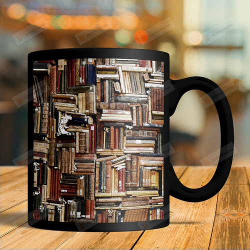 Library Mug, Books Coffee Mug Gift For Librarian, Library Assistant Mug For Men Women, Book Lovers Mug, Bookaholic Gifts