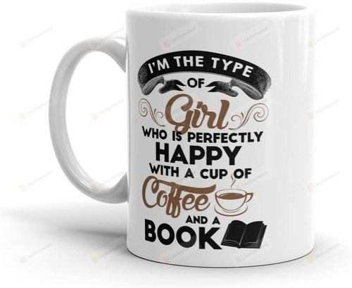 Coffee And A Book Mug, Book And Coffee Lover Mug, Reading Addicts Mug, Book Lovers Mug, Coffee Lovers Mug, Coffee Mug, Gift For Lover Her Girls Women