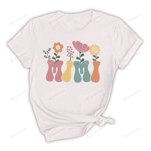 Mimi Floral Shirt, Grandma Gifts, Gifts For Grandmother Mimi Nana From Grandkids, Family Gifts On Birthday Thanks Giving Christmas