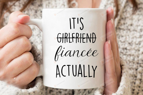 Funny Girlfriend Fiancee Engagement Mug, Fiance Gifts For Her, Engagement Gifts For Couples, Engaged Couples Gift