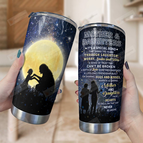Mother And Daughter Tumbler, Gift For Mom From Daughter On Mothers Day, Birthday, Christmas