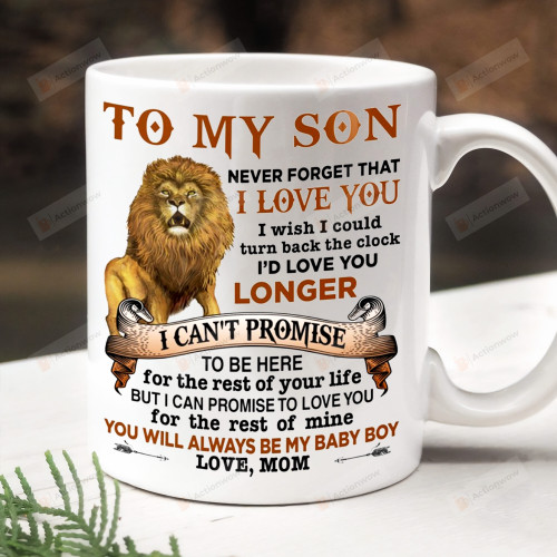 To My Son Mug, Son Mug, Love From Mom, To My Son From Mom, Gift For Son, Family Gift For Son, Lion Son