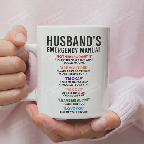 Husband Mug, Family Mug, Husband And Wife Mug, Couple Mug, Lover Mug, Emergency Manual Mug, Gifts For Husband From Wife, For Lover Him
