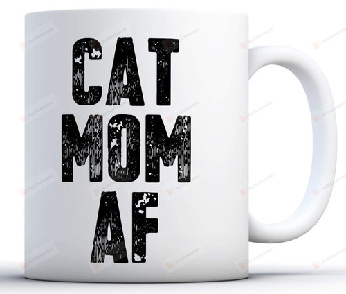 Cat Mom Af Coffee Mug Cat Mom Mug Funny Mom Gifts For Cat Lovers Mother's Day Gifts For Women Cat Mama Coffee Mug Mom Mug For Pet Lovers