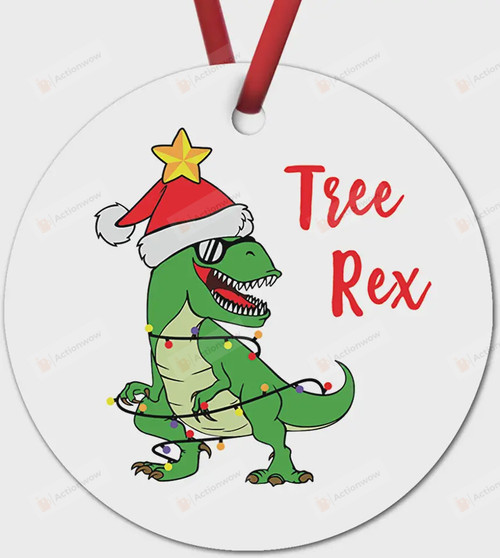 T-Rex Christmas Ornament, Gift For Dinosaur Lovers Ornament, Christmas Gift Ornament