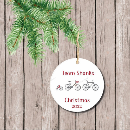 Personalized Bicycle Christmas Ornament, Gift For Bike Lovers Ornament, Christmas Gift Ornament