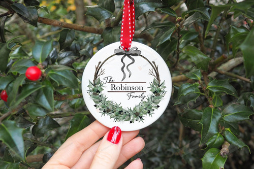 Personalized Family Christmas Ornament, Gift For Family Member Ornament, Christmas Gift Ornament