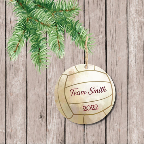 Personalized Volleyball Christmas Ornament, Gift For Volleyball Lovers Ornament, Christmas Gift Ornament