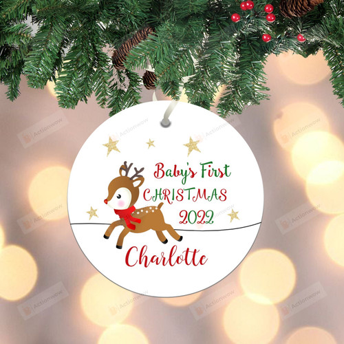 Personalized Baby's First Christmas Ornament, New Baby Christmas Ornament, Christmas Gift Ornament