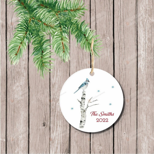 Personalized Bird Christmas Ornament, Gift For Bird Lovers Ornament, Christmas Gift Ornament