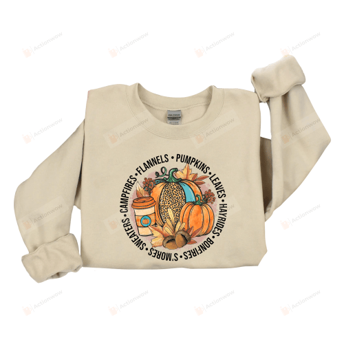 Pumpkin Sweatshirt, Pumpkin Spice Sweatshirt Gifts For Women, Tis The Season, Happy Fall Yall Shirt, Gifts For Family Friend On Thanksgiving Autumn Fall