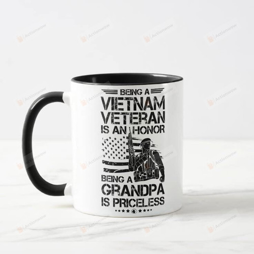 Being A Vietnam Veteran Is A Honor Gift Grandpa Christmas United States Army Gift U.S. Mug Veteran Gift Proud Gift For Military Veteran