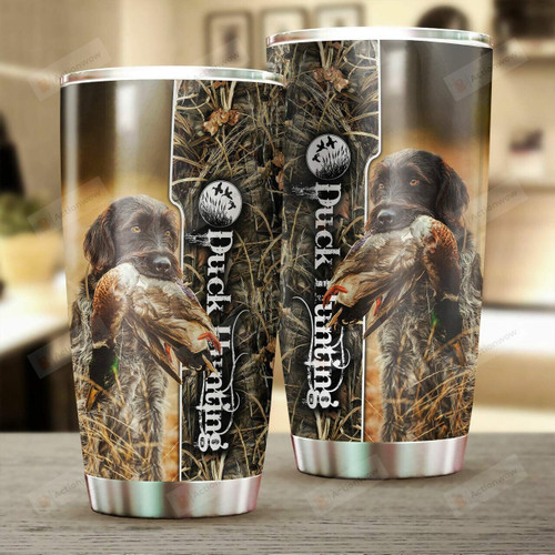 Duck Hunting Ducks And Dog Stainless Steel Tumbler, Tumbler Cups For Coffee/Tea, Great Customized Gifts For Birthday Christmas Thanksgiving Hunting Lovers