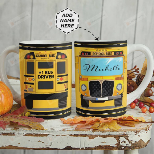 Personalized School Bus Mug Bus Driver Ceramic Mug Great Customized Gifts For Birthday Christmas Thanksgiving Anniversary 11 Oz 15 Oz Coffee Mug