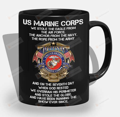 Us Marine Corps We Stole The Eagle Mug Army Retired Mug, Army Veteran Gifts For Veteran Fathers, Grandpa In Fathers Day- U.S Marine Veteran Coffee Mug Gift For Veteran Man In Independence Day