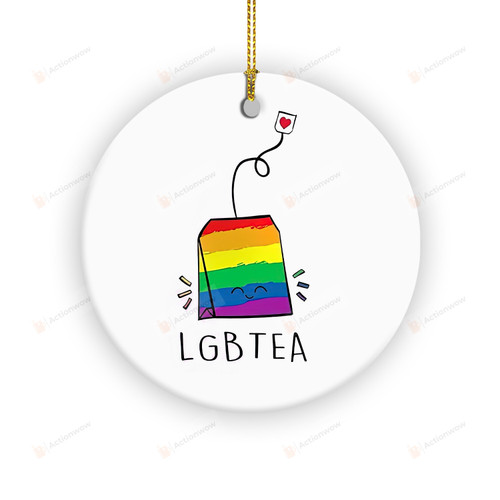 Lgbtea Rainbow Tea Bag Ornament, Lgbt Right Pride Decoration Gifts For Men And Women In Lgbt Community
