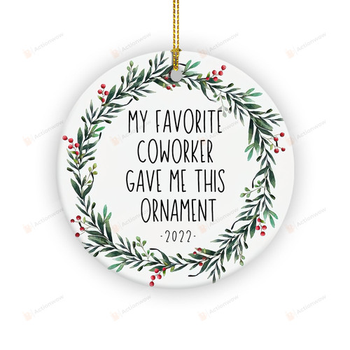 Coworker Christmas Ornament, Gift For Coworker, Snarky Ornament, Funny Colleague Gift, Co-Worker