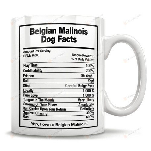 Belgian Malinois Dog Facts, Belgian Malinois Mug, Belgian Malinois Cup, Belgian Malinois Dad, Belgian Malinois Mom, Malinois Birthday
