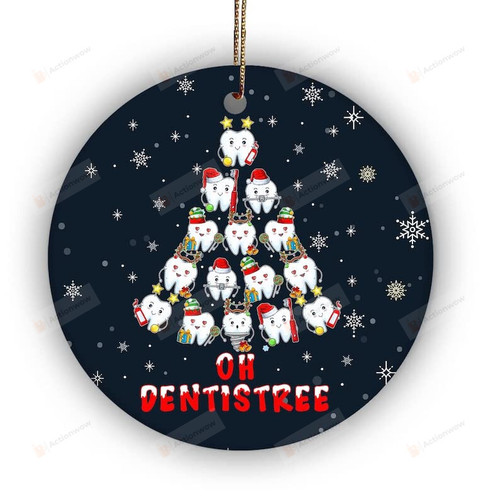 Dental Christmas Tree Ornament, Oh Dentistree, Dental Assistant, Christmas Dentist Ornament