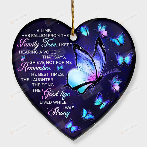Memorial Ornament, Memorial Gifts, A Limb Has Fallen From The Family Tree Ornament, Sympathy Gifts For Loss Of Mom, Bereavement Gifts, In Loving Memory Of Mom Gifts, Parent Loss Gifts, Loss Of Parent