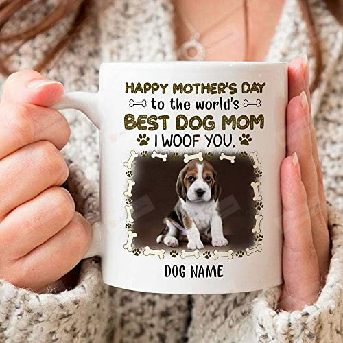 Personalized Happy Mother's Day Gifts For Dog Mom Dog Lover Mug 1st Mother's Day Gifts