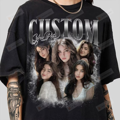 Custom Bootleg Rap Tee, Vintage Custom Funny Rap Shirt, Custom Photo Vintage T Shirts, Insert Your Design, Custom Girlfriend Shirt