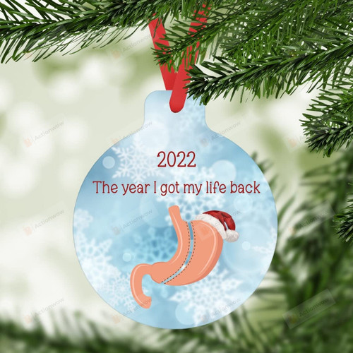 Gastric Sleeve Bypass Surgery Christmas Ornament Bariatric Surgery Gift Weight Loss Surgery Gastric Warrior Gastric Sleeve Bauble Hanging Christmas Tree