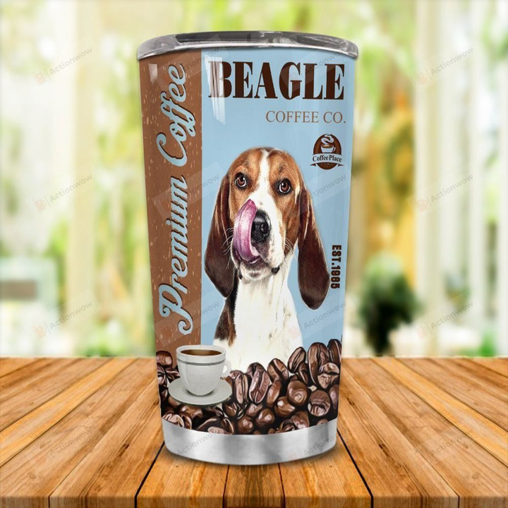 Beagle Dog Premium Coffee Stainless Steel Tumbler Perfect Gifts For Beagle Lover Tumbler Cups For Coffee/Tea, Great Customized Gifts For Birthday Christmas Thanksgiving