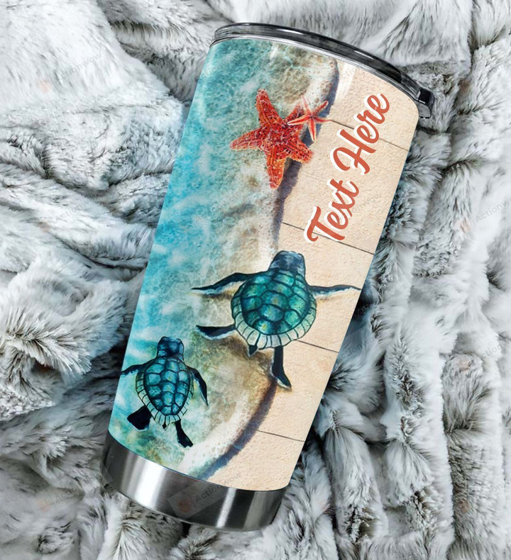Personalized Turtle Stainless Steel Tumbler Perfect Gifts For Turtle Lover Tumbler Cups For Coffee/Tea, Great Customized Gifts For Birthday Christmas Thanksgiving