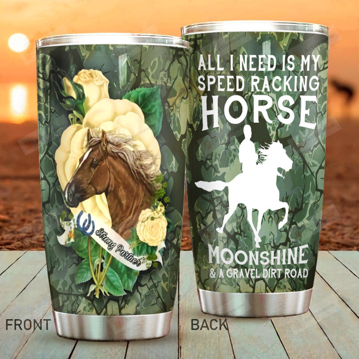 All I Need Is My Speed Racing Horse Stainless Steel Tumbler Perfect Gifts For Horse Lover Tumbler Cups For Coffee/Tea, Great Customized Gifts For Birthday Christmas Thanksgiving