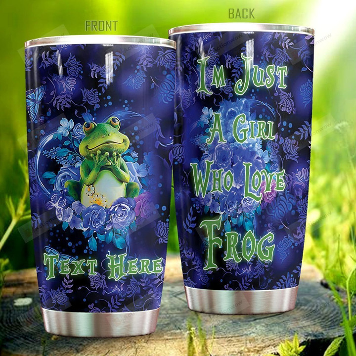 Personalized Frog Loves Frog Stainless Steel Tumbler Perfect Gifts For Frog Lover Tumbler Cups For Coffee/Tea, Great Customized Gifts For Birthday Christmas Thanksgiving