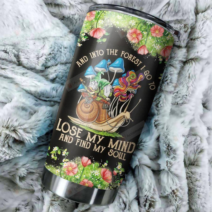 Mushroom Lose My Mind And Find My Soul Stainless Steel Tumbler Perfect Gifts For Mushroom Lover Tumbler Cups For Coffee/Tea, Great Customized Gifts For Birthday Christmas Thanksgiving