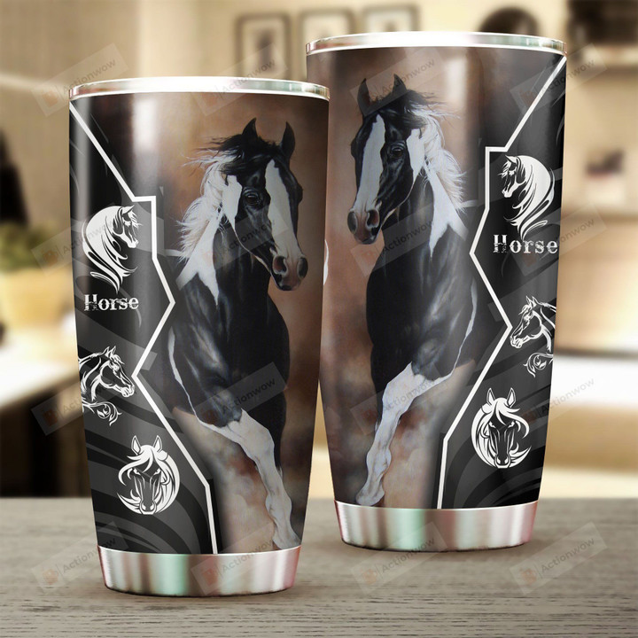 Horse Stainless Steel Tumbler Perfect Gifts For Horse Lover Tumbler Cups For Coffee/Tea, Great Customized Gifts For Birthday Christmas Thanksgiving