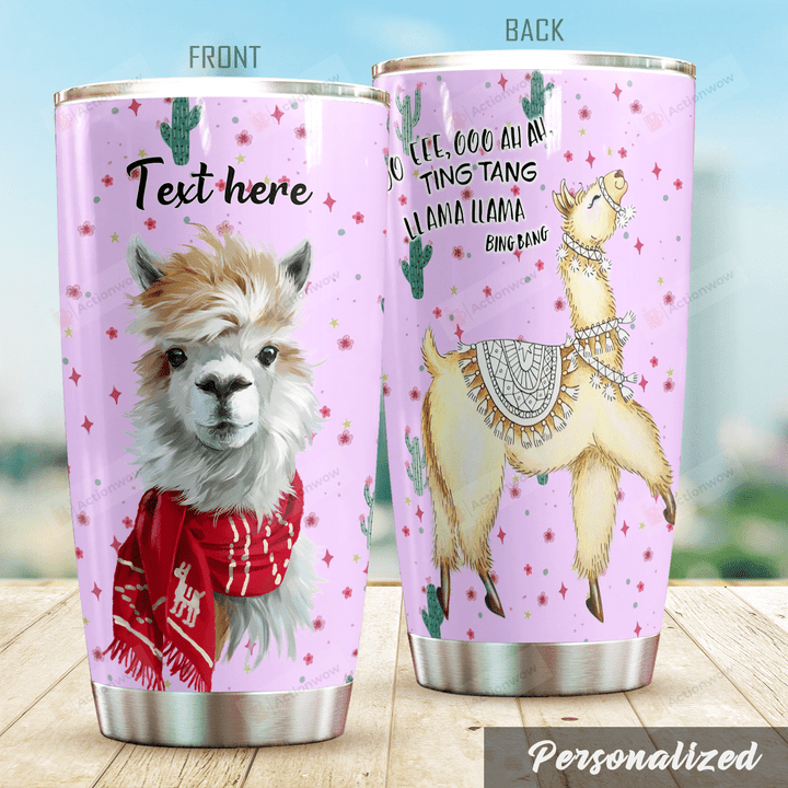 Personalized Ting Tang Llama Llama Stainless Steel Tumbler Perfect Gifts For Llama Lover Tumbler Cups For Coffee/Tea, Great Customized Gifts For Birthday Christmas Thanksgiving