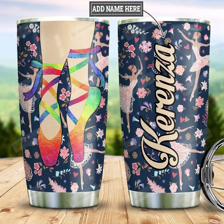 Personalized Ballet Dancer Stainless Steel Tumbler, Tumbler Cups For Coffee/Tea, Great Customized Gifts For Birthday Christmas Thanksgiving