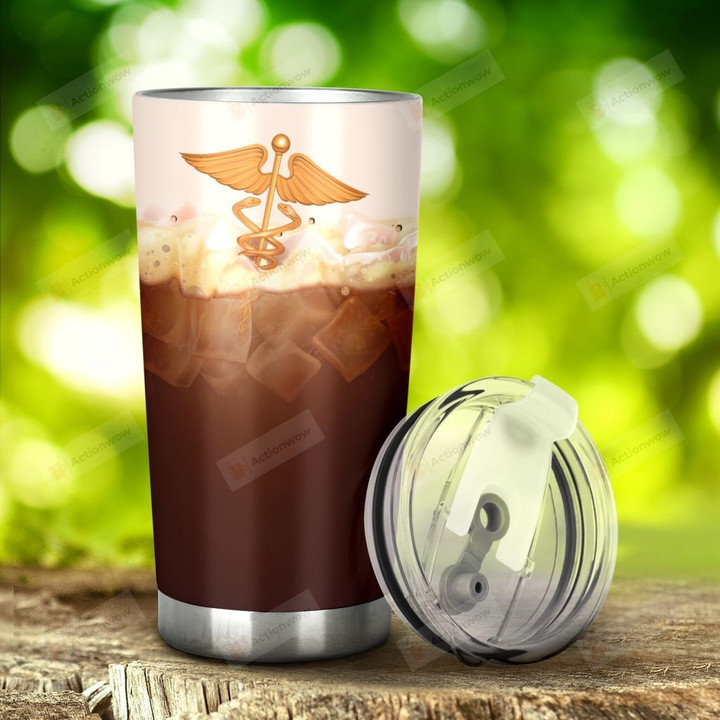 Caduceus Deep In Ice Coffee Stainless Steel Tumbler, Tumbler Cups For Coffee/Tea, Great Customized Gifts For Birthday Christmas Thanksgiving