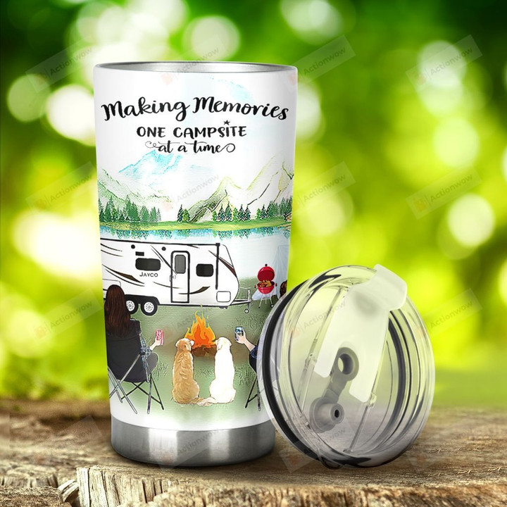 Camping Making Memories Camping Partner For Life Stainless Steel Tumbler, Tumbler Cups For Coffee/Tea, Great Customized Gifts For Birthday Christmas Thanksgiving Anniversary