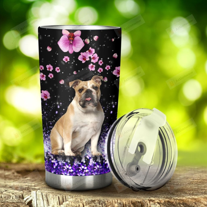 Bulldog I Am Always With You Tumbler Stainless Steel Tumbler, Tumbler Cups For Coffee/Tea, Great Customized Gifts For Birthday Christmas Thanksgiving Anniversary