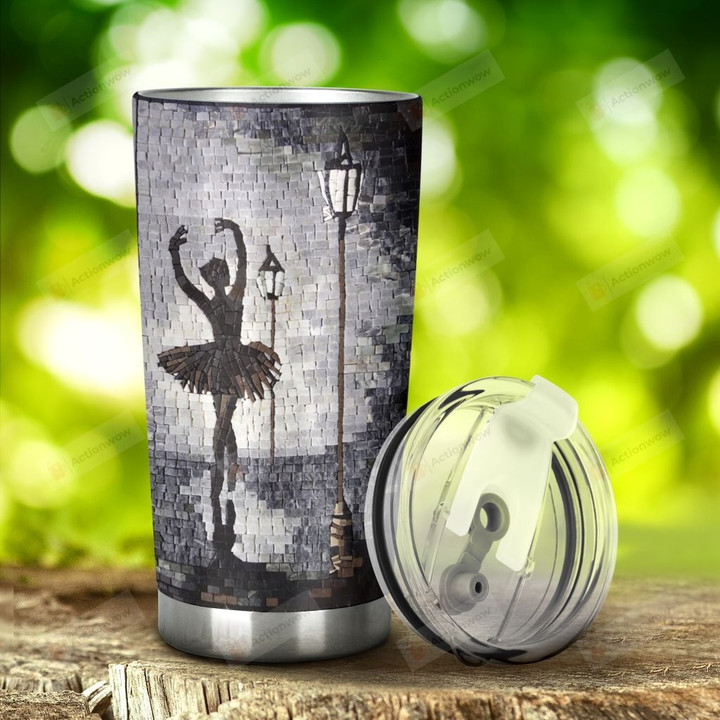 Ballet Love With Dance Stainless Steel Tumbler, Tumbler Cups For Coffee/Tea, Great Customized Gifts For Birthday Christmas Thanksgiving