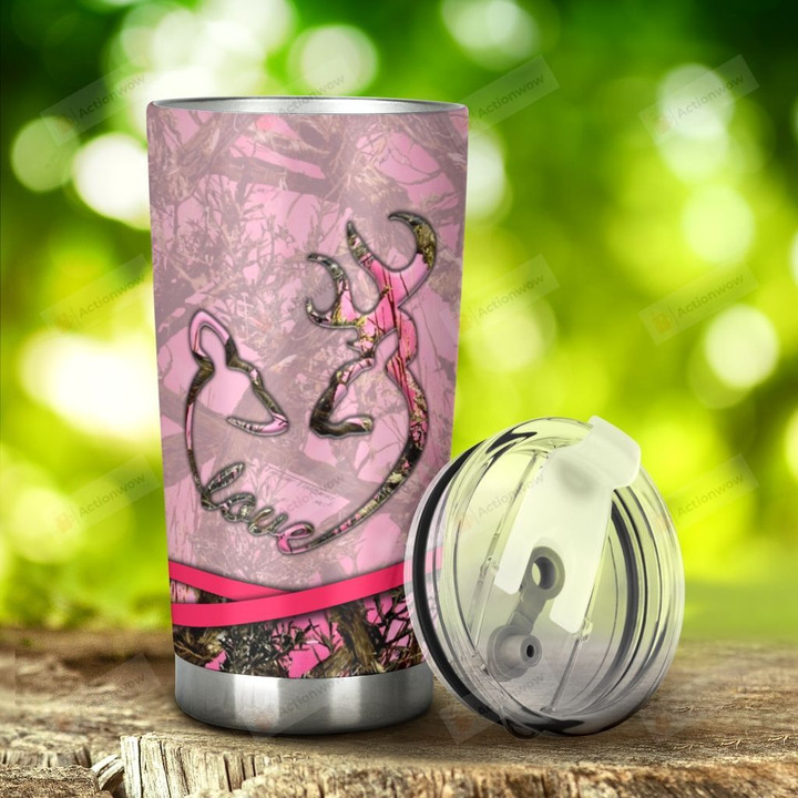 Deer Hunting Stainless Steel Tumbler, Tumbler Cups For Coffee/Tea, Great Customized Gifts For Birthday Christmas Thanksgiving