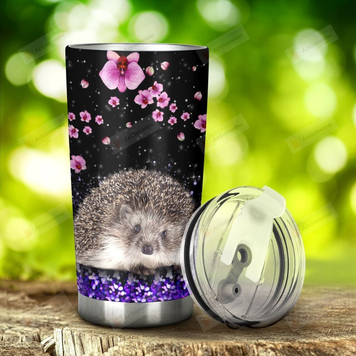 Hedgehog At The Darknight Stainless Steel Tumbler, Tumbler Cups For Coffee/Tea, Great Customized Gifts For Birthday Christmas Thanksgiving Anniversary