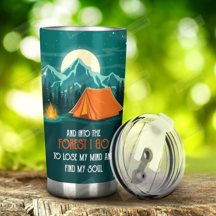Camping Lose My Mind And Find My Soul Tumbler Stainless Steel Tumbler, Tumbler Cups For Coffee/Tea, Great Customized Gifts For Birthday Christmas Thanksgiving Anniversary