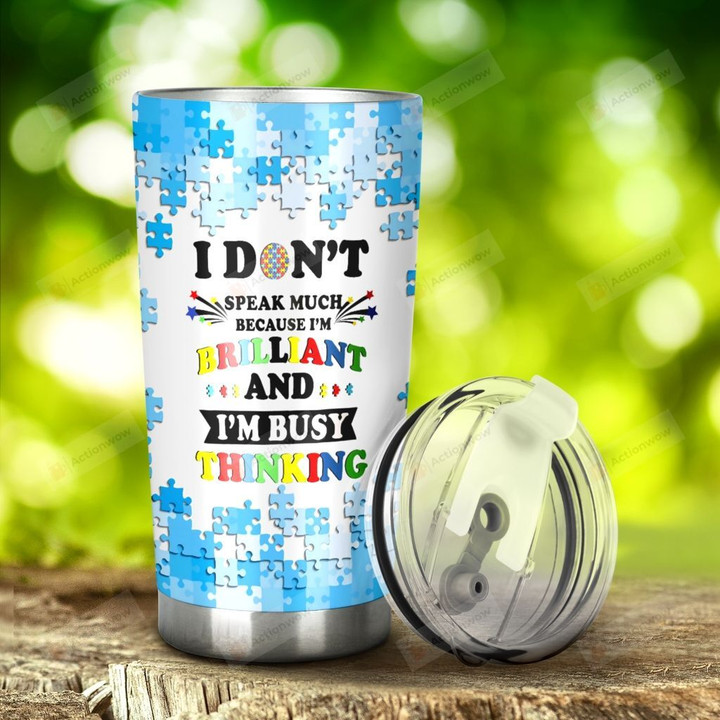 Autism Keep Staring You Might Cure My Autism Tumbler Stainless Steel Tumbler, Tumbler Cups For Coffee/Tea, Great Customized Gifts For Birthday Christmas Thanksgiving Anniversary