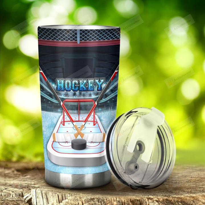 Hockey Goal Tumbler Stainless Steel Tumbler, Tumbler Cups For Coffee/Tea, Great Customized Gifts For Birthday Christmas Thanksgiving Anniversary