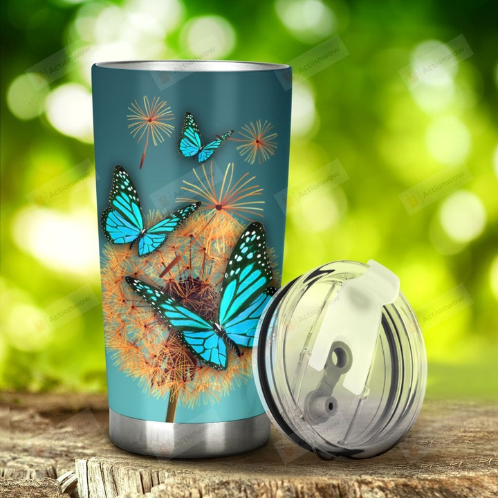 Butterfly Strength Is What We Gain From The Madness We Survive Stainless Steel Tumbler, Tumbler Cups For Coffee/Tea, Great Customized Gifts For Birthday Christmas Thanksgiving