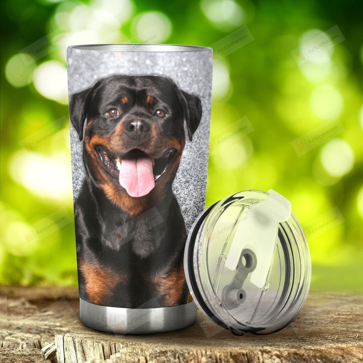 Rottweiler Dog I Am Your Friend Stainless Steel Tumbler, Tumbler Cups For Coffee/Tea, Great Customized Gifts For Birthday Christmas Thanksgiving Anniversary