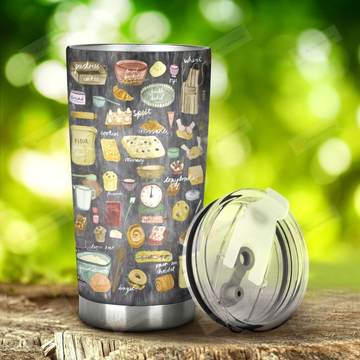 Baker Don't Be Afraid To Take It Stainless Steel Tumbler, Tumbler Cups For Coffee/Tea, Great Customized Gifts For Birthday Christmas Thanksgiving