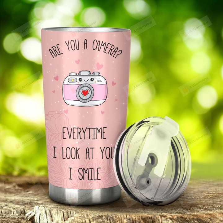 Camera Are You A Camera? Stainless Steel Tumbler, Tumbler Cups For Coffee/Tea, Great Customized Gifts For Birthday Christmas Thanksgiving, Anniversary
