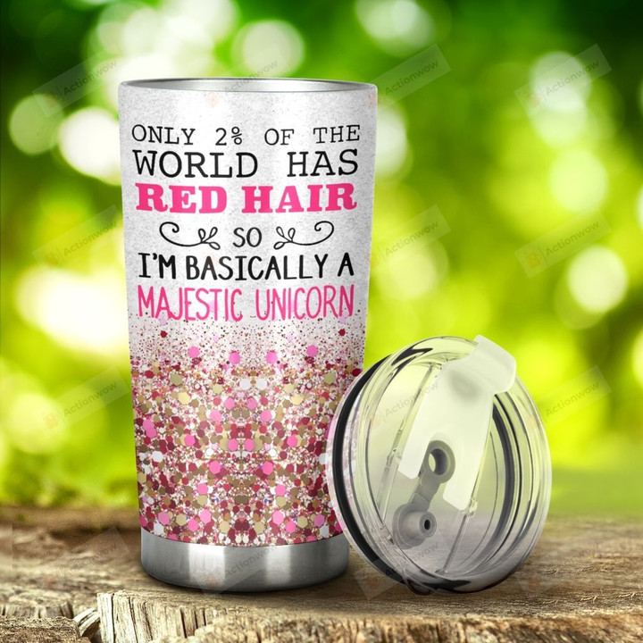 Redhead People Red Mane Unicorn Stainless Steel Tumbler, Tumbler Cups For Coffee/Tea, Great Customized Gifts For Birthday Christmas Thanksgiving